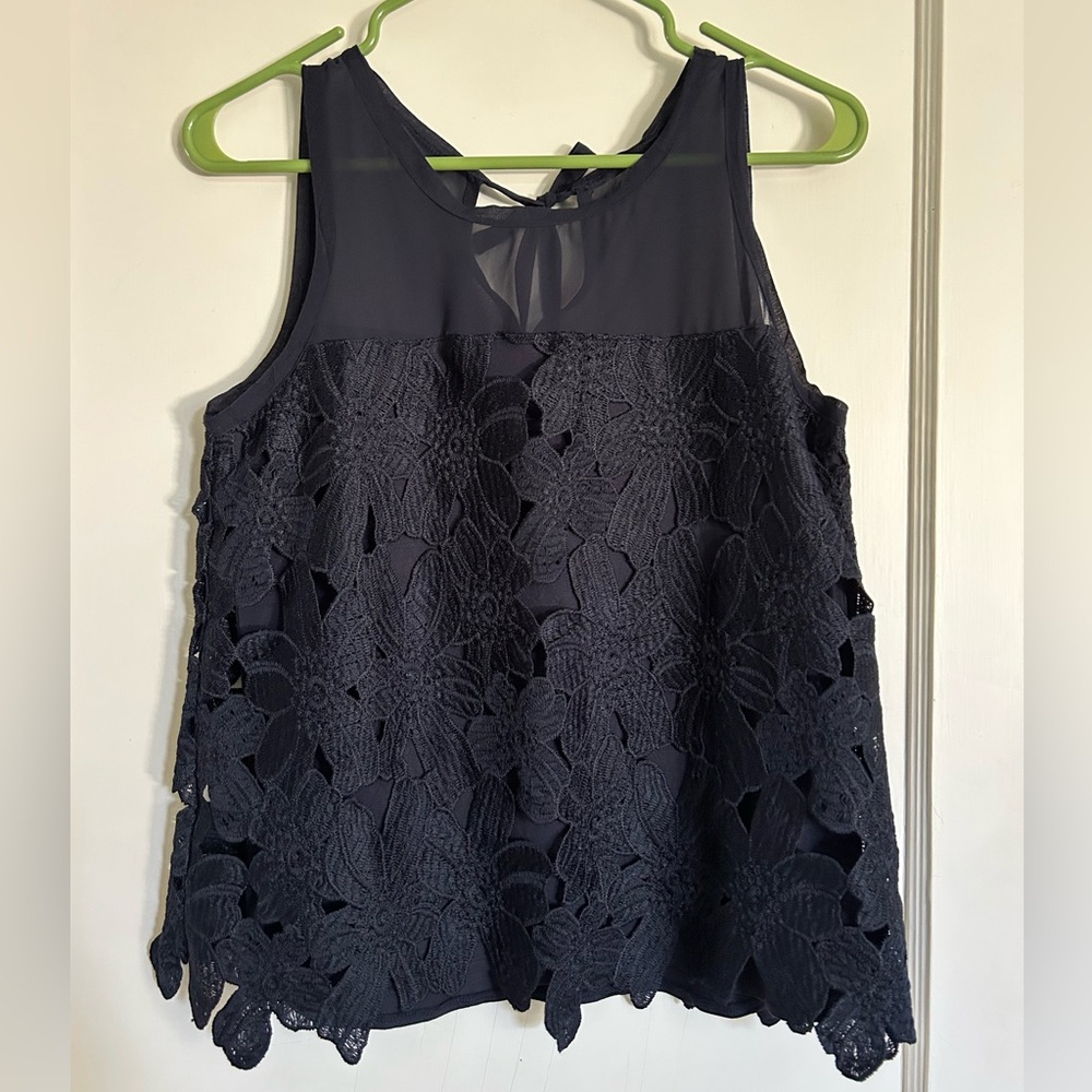 Ann Taylor Cut Out Blouse